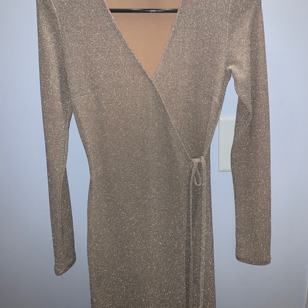 Gold sparkle dress